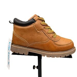 Carter's Toddler Boys Boston Fashion Ankle Boot Size 10 Brown-Tan  Slip-on Style